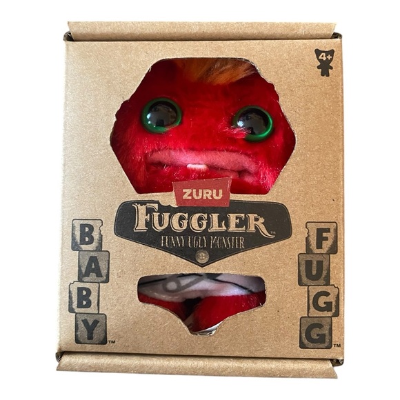 Zuru Fuggler Baby Fugg Red MUNCH MUNCH Series 2 NEW Funny Ugly Monster - Picture 1 of 2